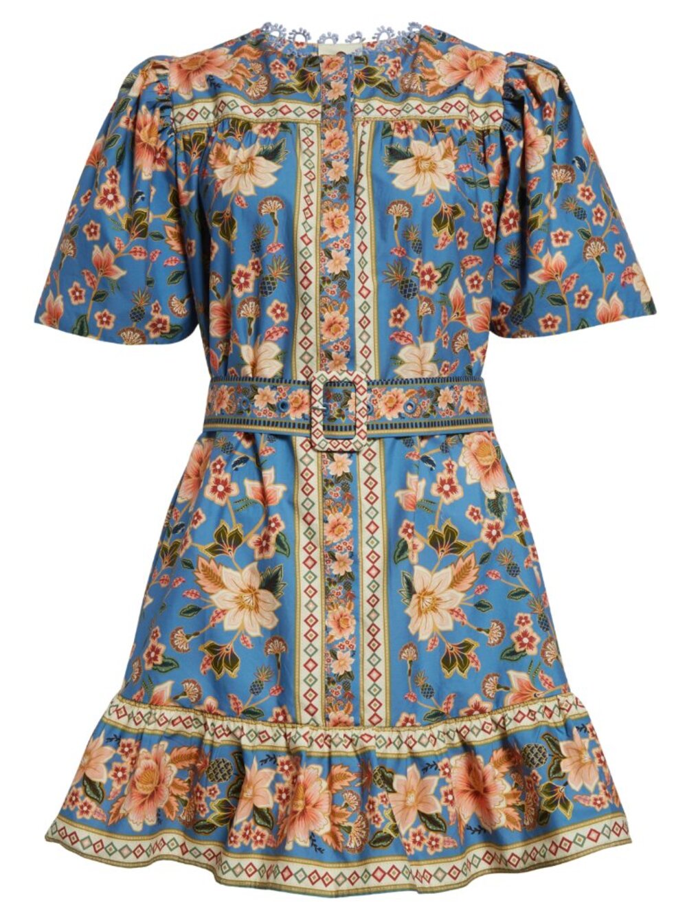 FARM Rio Blue Floral Mini Dress - Picture 6 of 14
